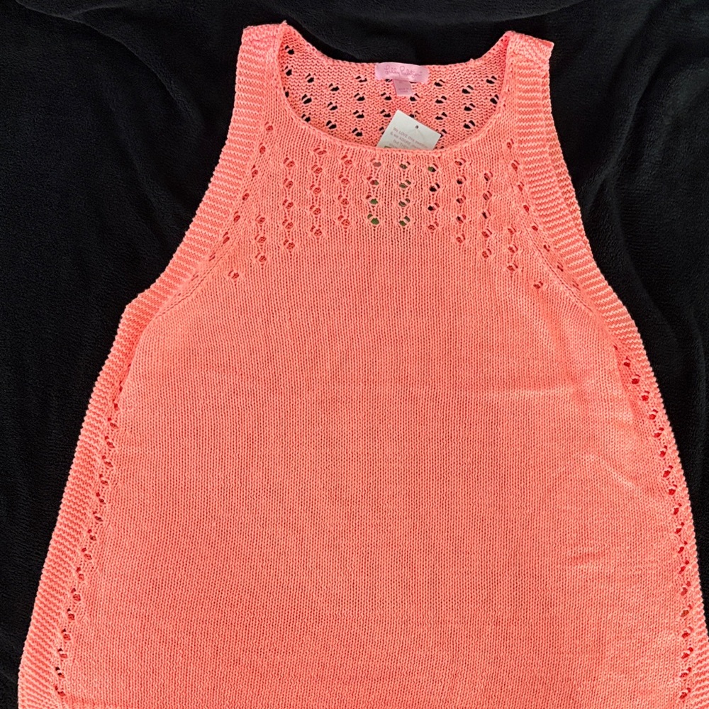 Lilly Pulitzer Coral (Peachy Pink) Knit Tank Top